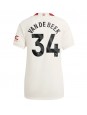 Billige Manchester United Donny van de Beek #34 Tredjedrakt Dame 2023-24 Kortermet